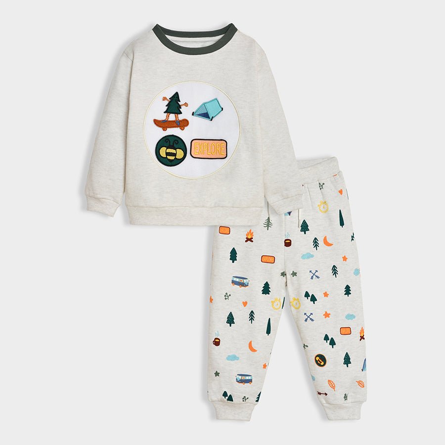 Adventure Oat Melange Co - Ord Set Sweatshirt - Jogger Set 4