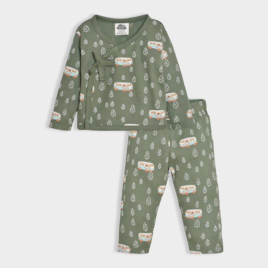 Adventure Wolks Wrapover Set Wrapover T-Shirt - Pyjama Set 1