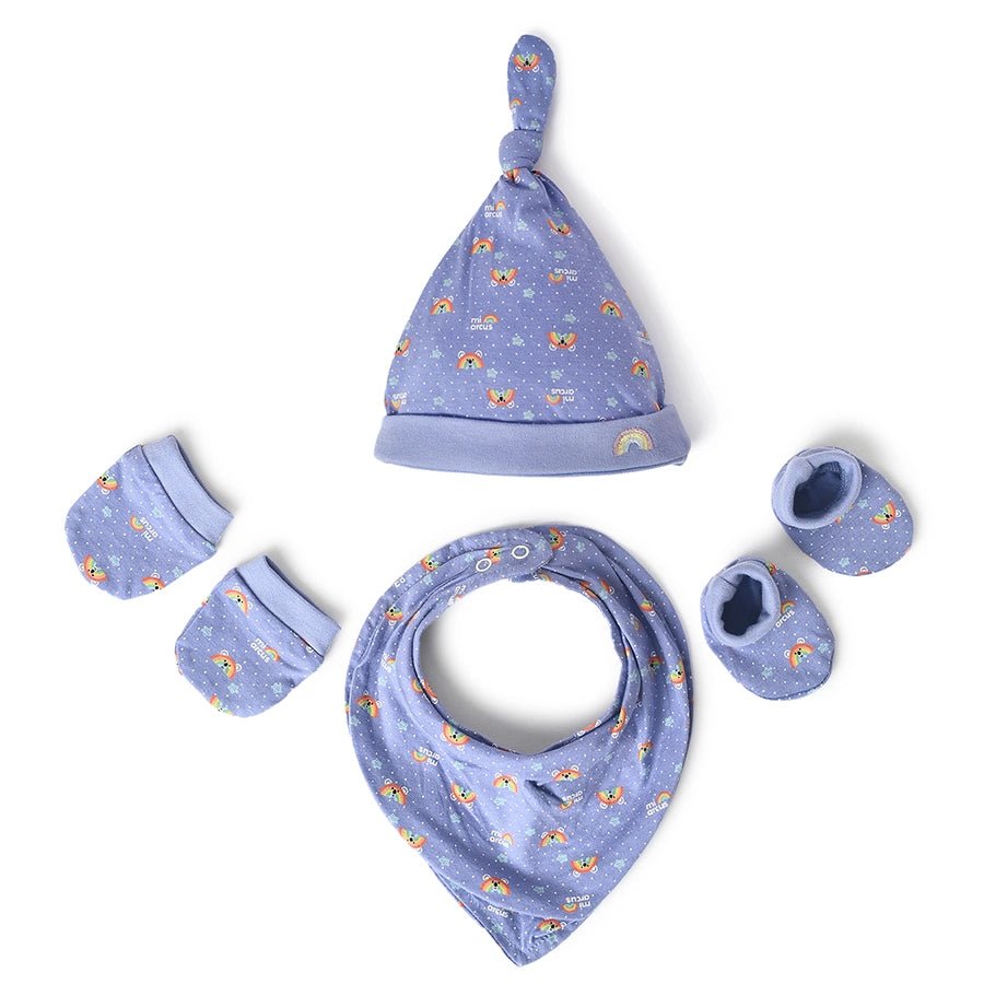 Arcus Hello Gift set with Cap, Booties, Mittens and Bib Pack of 4 Gift Set 1
