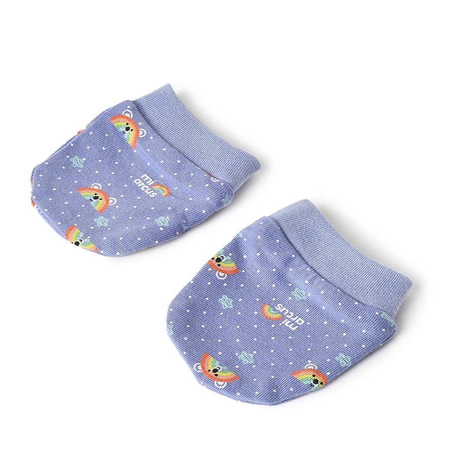 Arcus Hello Gift set with Cap, Booties, Mittens and Bib Pack of 4 Gift Set 14