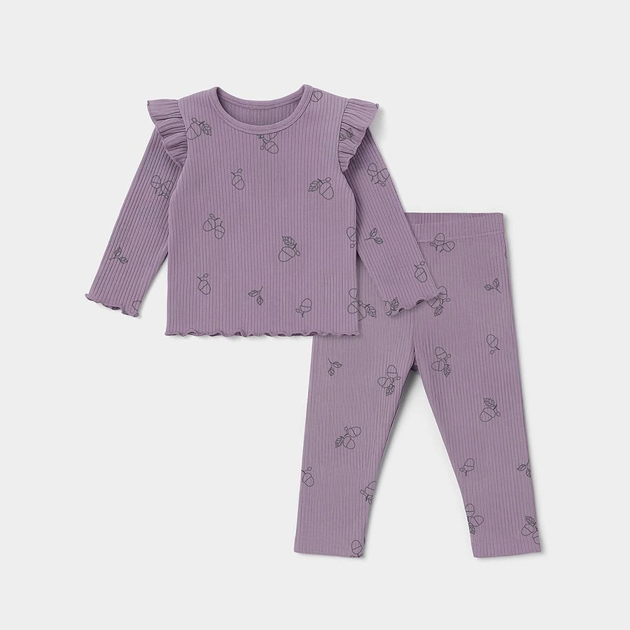 Autumn Vibes Elderberry T-shirt & Legging Set T-Shirt & Legging Set 2
