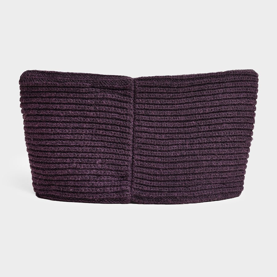 Autumn Vibes Knitted Plum Snood Snood 6
