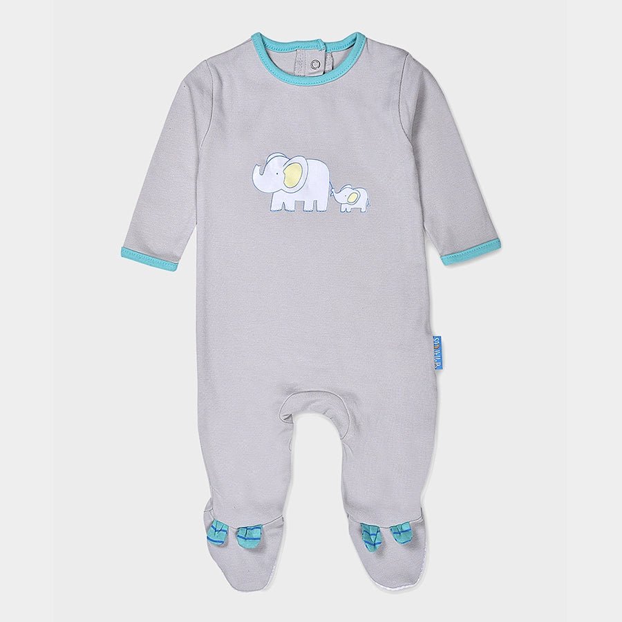 Baby Boy Comfy Knitted Sleep Suit - Safari (Pack of 2) Sleepwear 2