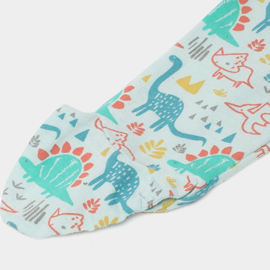 Baby Boy Dino Print Full Sleeve Bambino Set T-Shirt - Pyjama Set 9