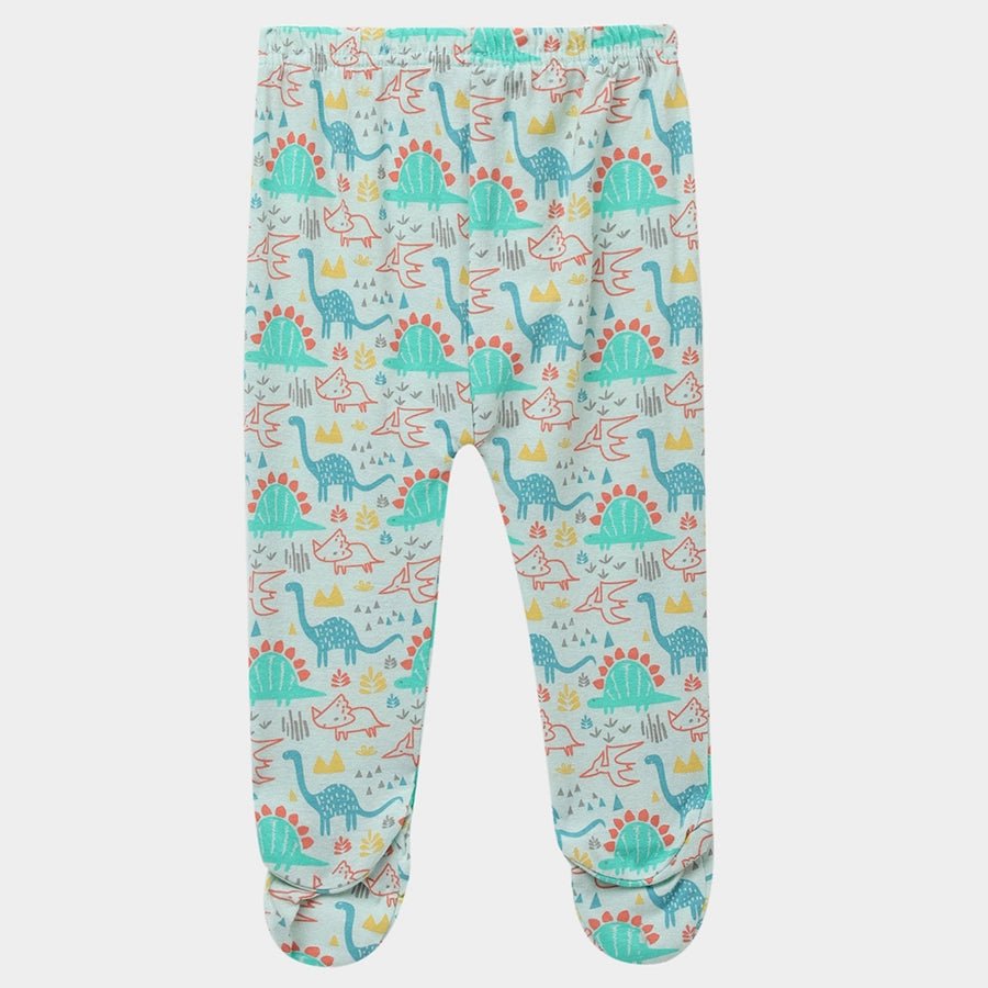 Baby Boy Dino Print Full Sleeve Bambino Set T-Shirt - Pyjama Set 7