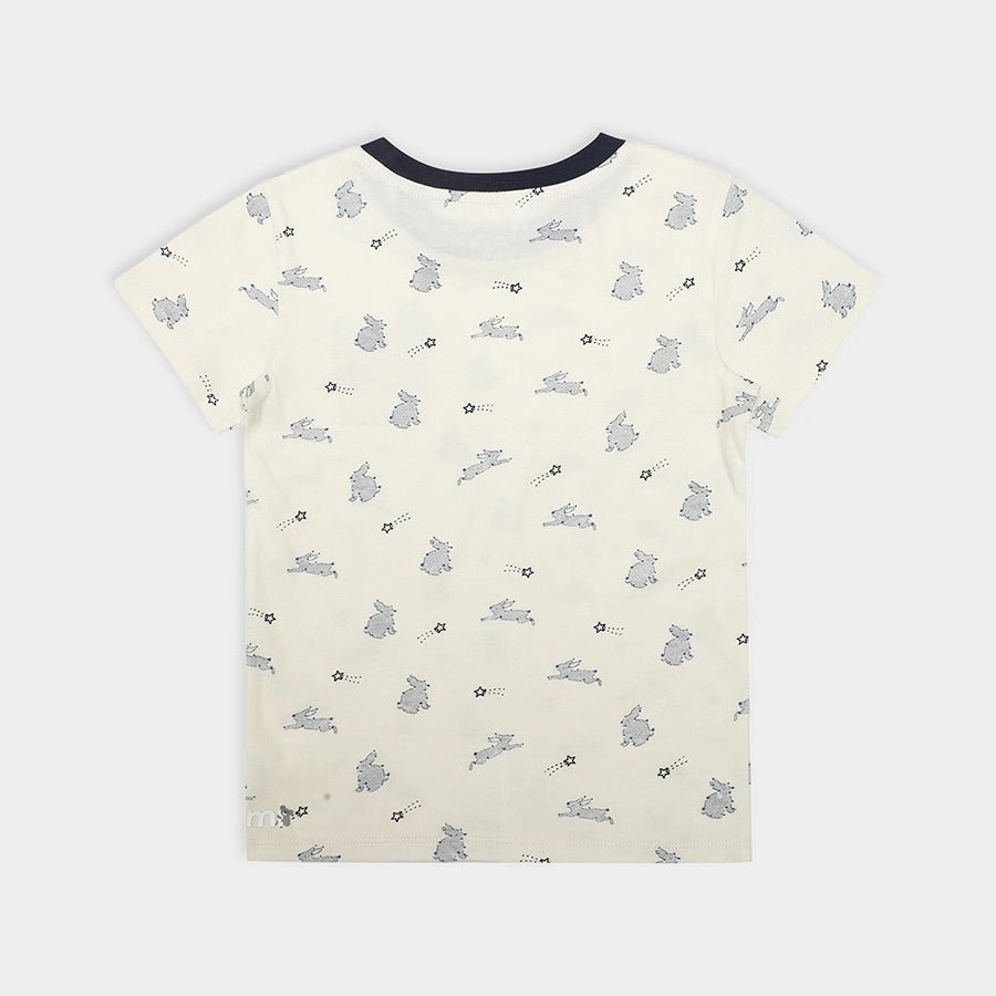 Baby Boy Rabbit Print Half Sleeve T-shirt Half Sleeve T-Shirt 4