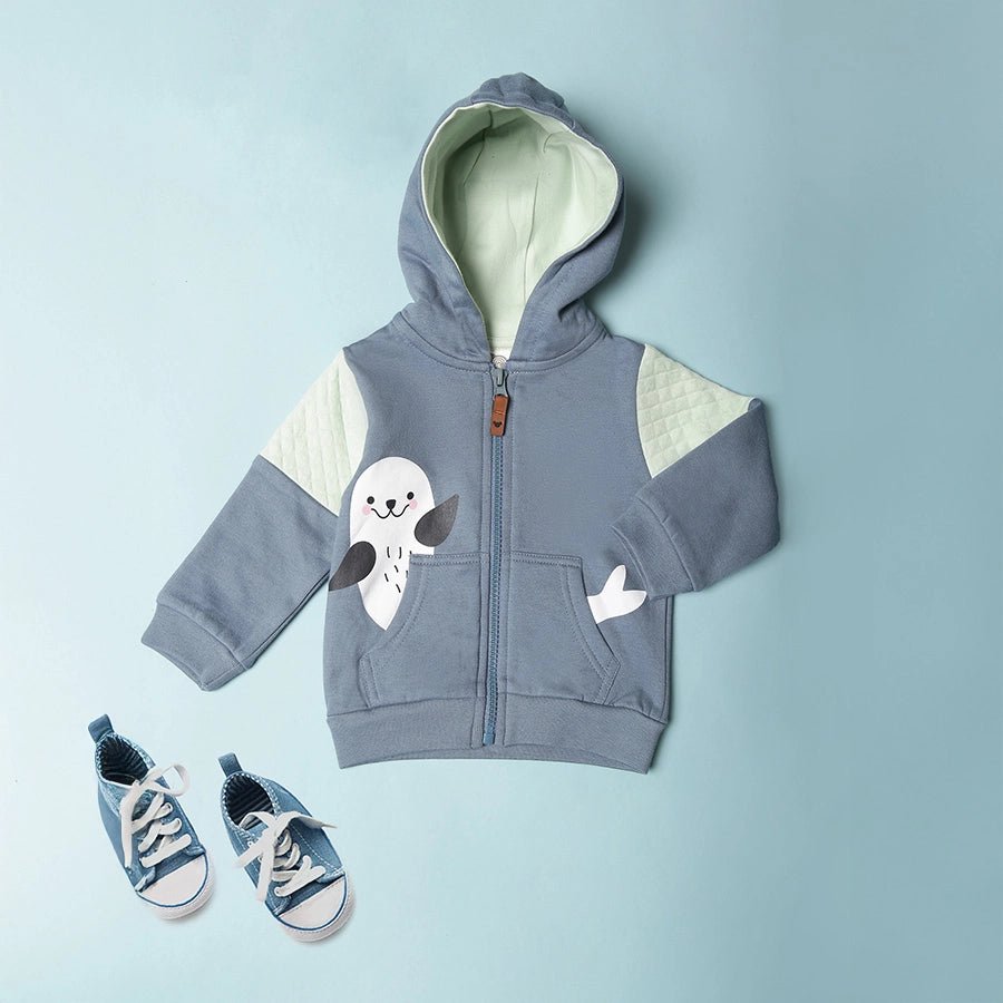 Baby Boy Sweatshirt with Jade Seal Print Sweatshirt 3