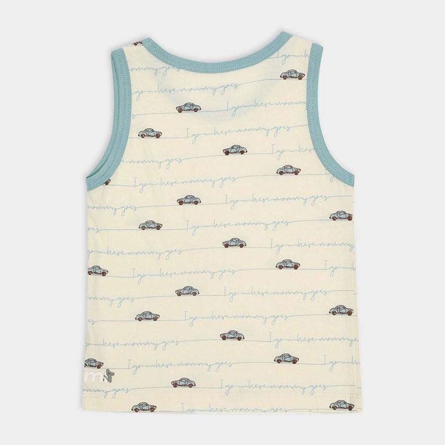 Baby Boy Vest with Crazy Car Print - (Pack of 3) Vest 5