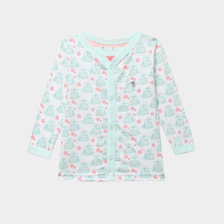 Baby Boy Whale Print Full Sleeve Bambino Set T-Shirt - Pyjama Set 2
