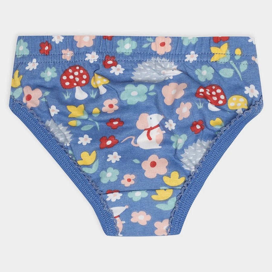 Baby Girl Briefs with Blossom Print - (Pack of 3) Brief 3
