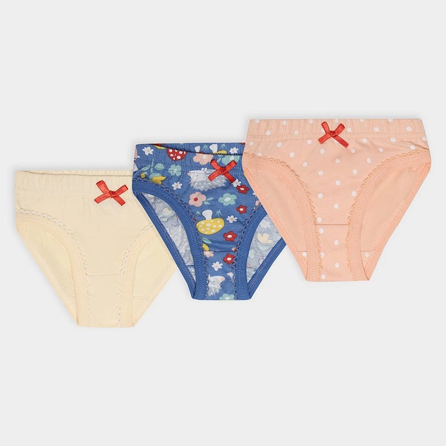 Baby Girl Briefs with Blossom Print - (Pack of 3) Brief 1