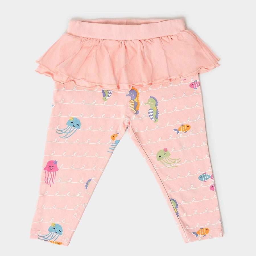 Baby Girl Legging with Tutu Ruffle - Pack of 2 Legging 2