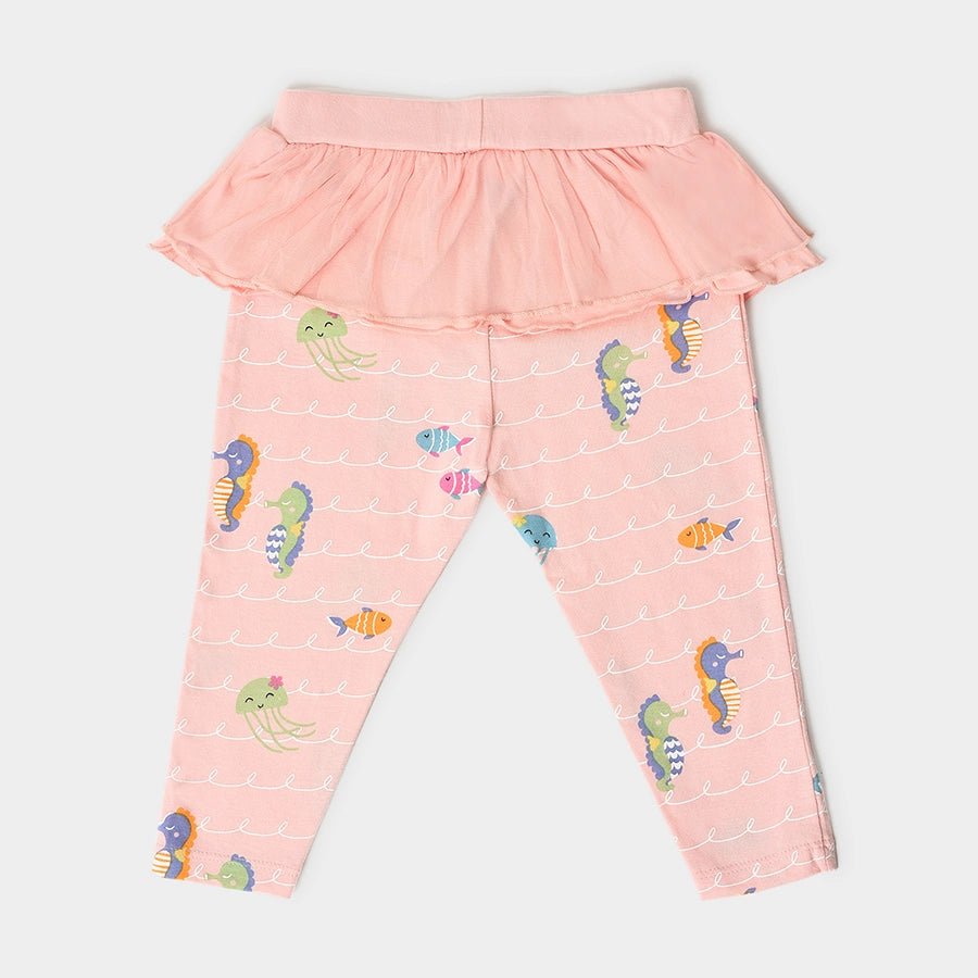 Baby Girl Legging with Tutu Ruffle - Pack of 2 Legging 3