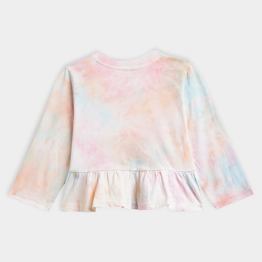 Baby Girl Medley Full Sleeve Peplum Top Full Sleeve T-Shirt 4