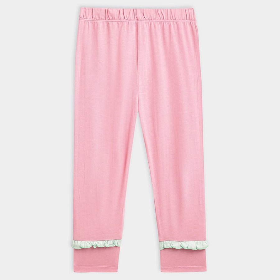 Baby Girl Peplum Top & Legging T-Shirt - Pyjama Set 5