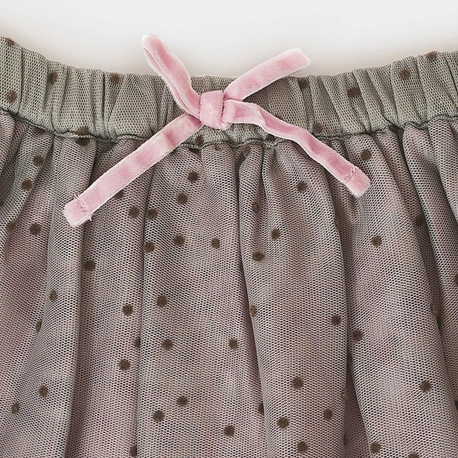 Baby Girl Tulle Tutu Skirt Grey & Pink Skirt 4