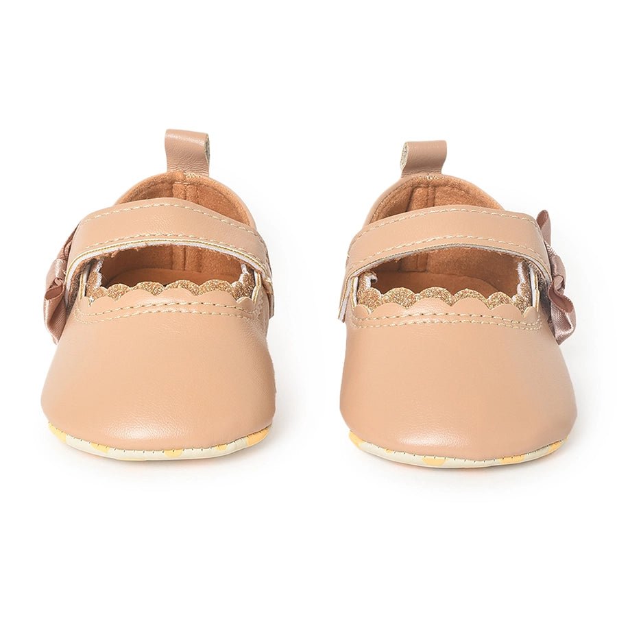 Bloom Acron Rexine Ballerina Golden Shoes 6