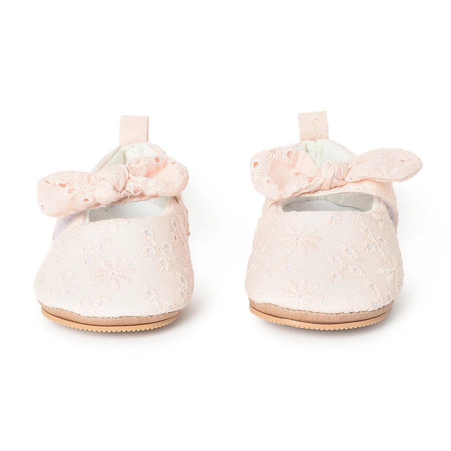 Bloom Blush Rexine Ballerina Pink Shoes 6