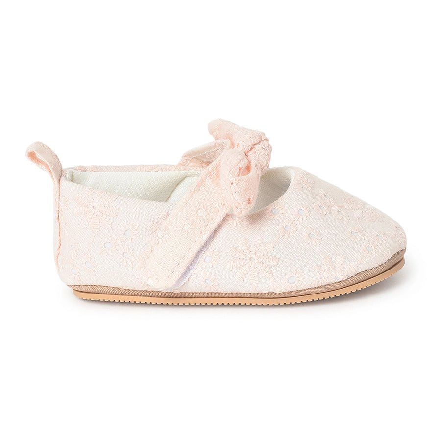 Bloom Blush Rexine Ballerina Pink Shoes 3