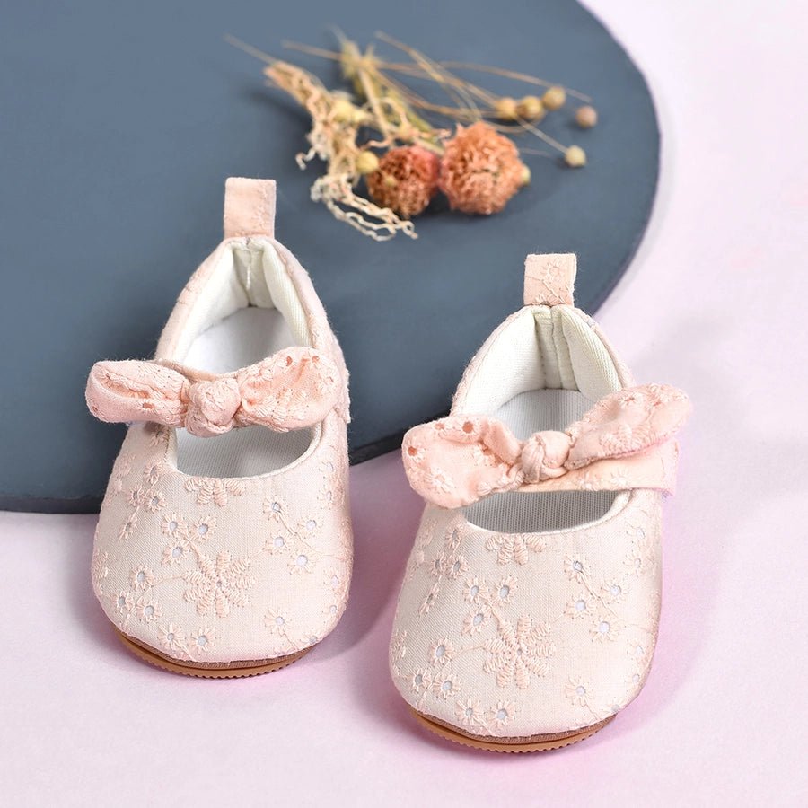 Bloom Blush Rexine Ballerina Pink Shoes 1