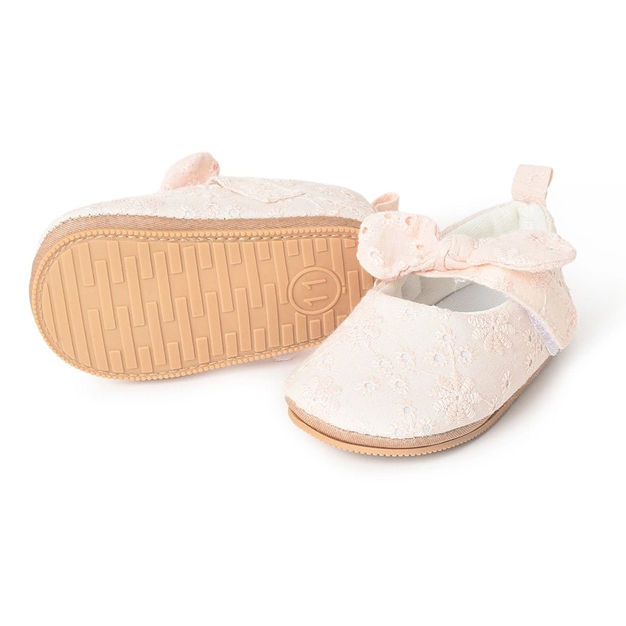 Bloom Blush Rexine Ballerina Pink Shoes 8