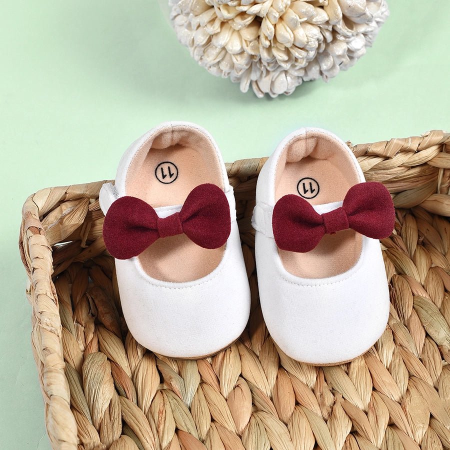 Bloom Daisy Rexine Ballerina White Shoes 1