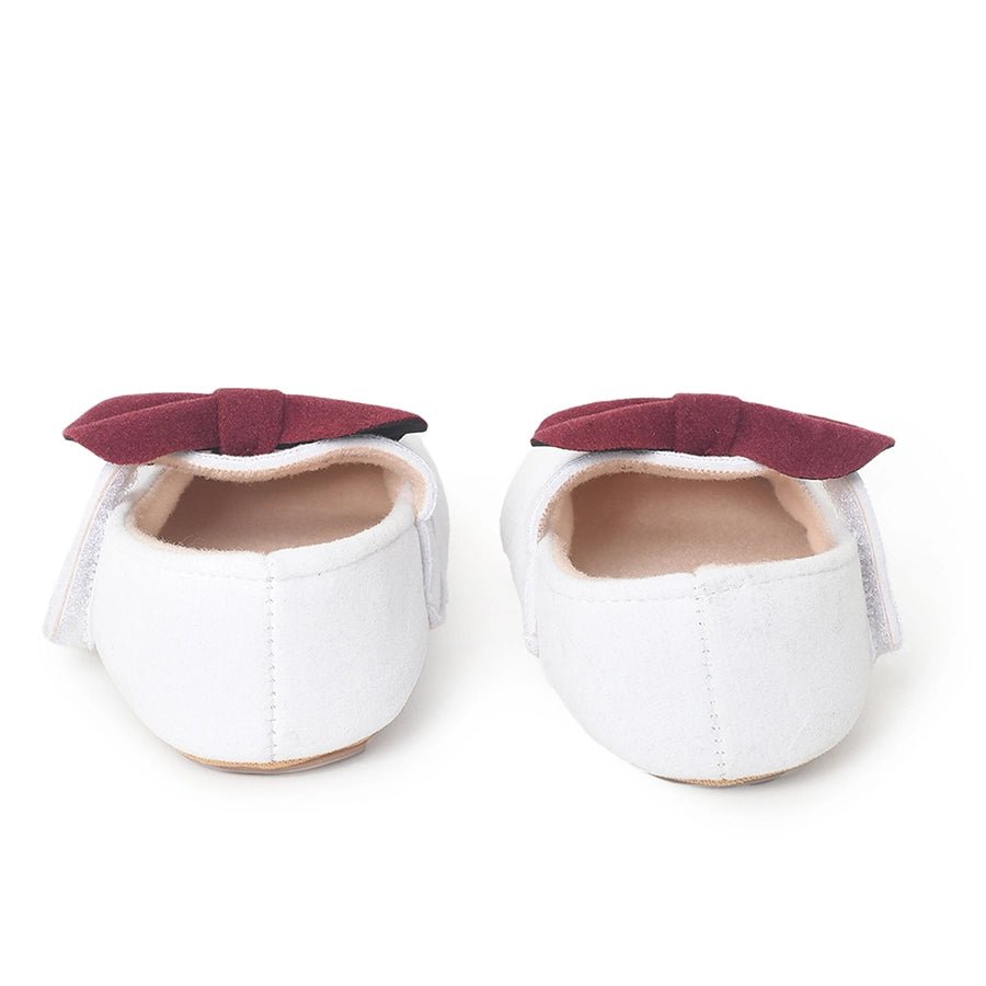 Bloom Daisy Rexine Ballerina White Shoes 7