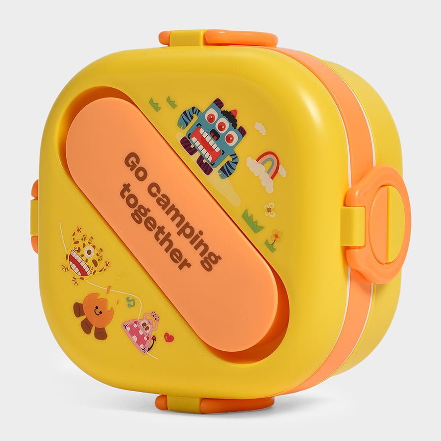 Bloom Food Fun Double Layer Lunch Box Yellow Lunch Box 11