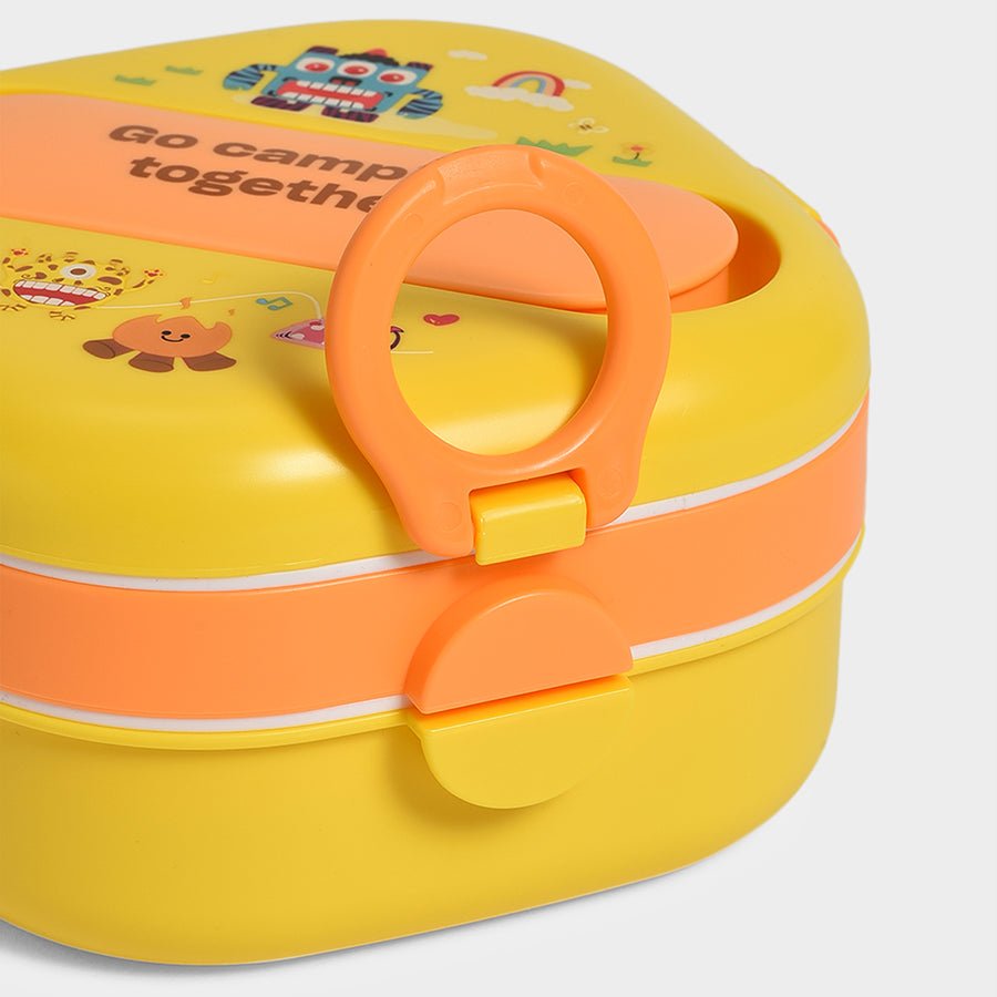 Bloom Food Fun Double Layer Lunch Box Yellow Lunch Box 9