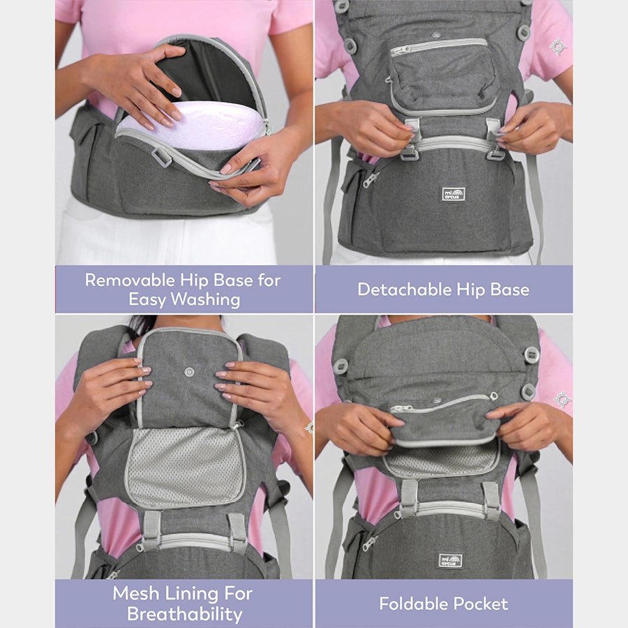 Bloom Hip Seat Baby Carrier Grey Baby Carrier 13