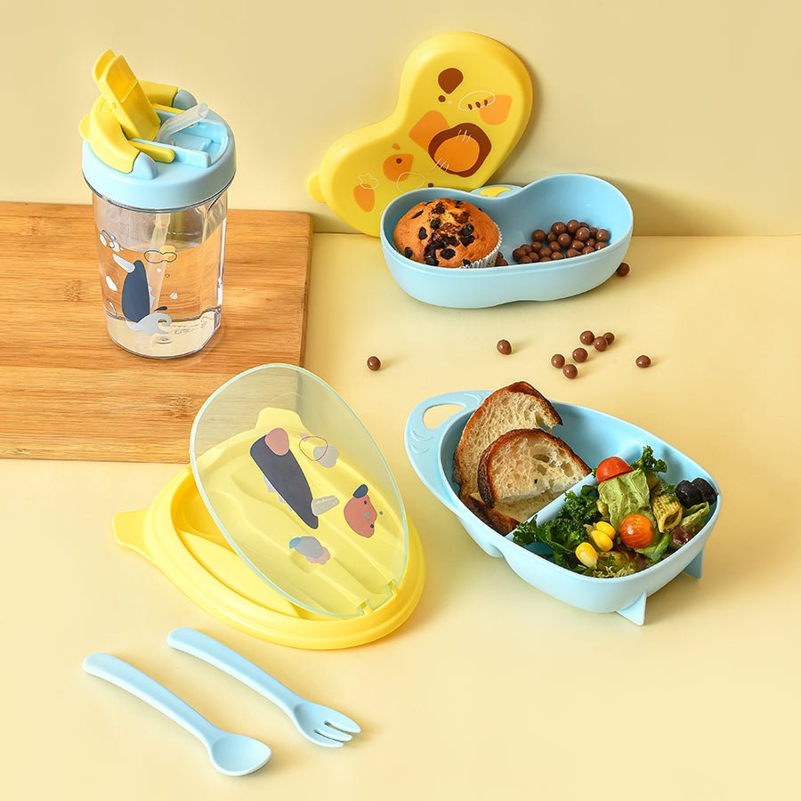 Bloom Jolly Food Box & Water Bottle Set Yellow Lunch Box 1