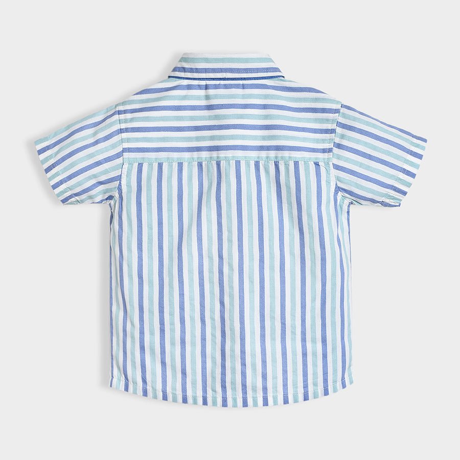 Bloom Woven Blue Shirt & Shorts Set Clothing Set 5