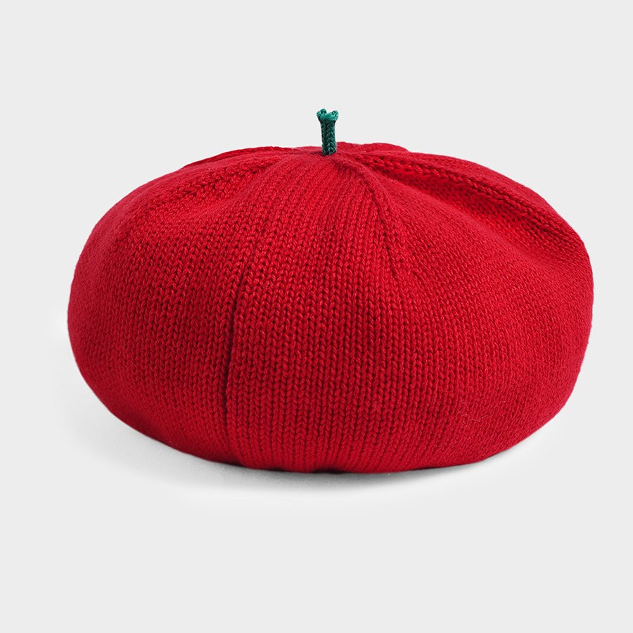 Bonjour Apple Knitted Beret Cap 2