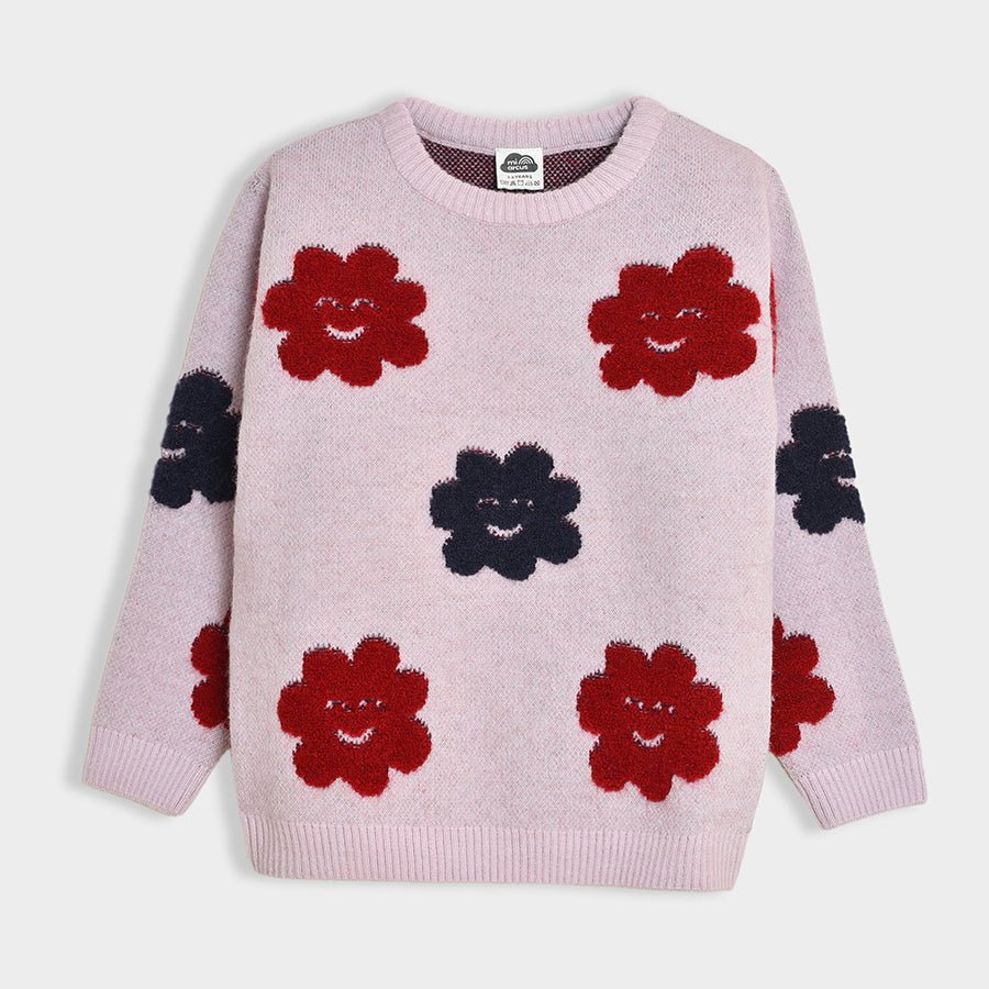 Bonjour Bloom Knitted Sweater Sweater Full Sleeves 2