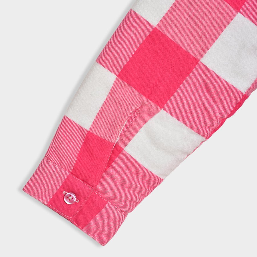 Bonjour Carmine Sherpa Shirt Pink Shirt Full Sleeves 6