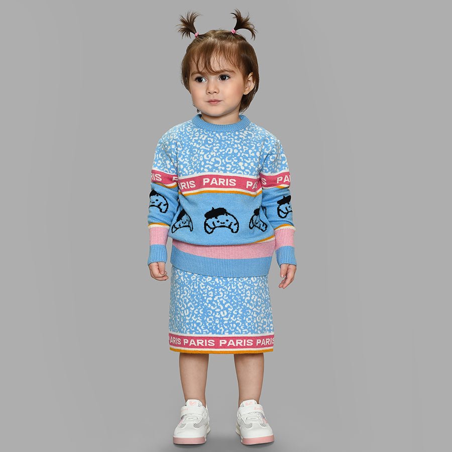 Bonjour Fuzzy Sweater & Skirt Set Skirt - Shirt/T-Shirt Set 1