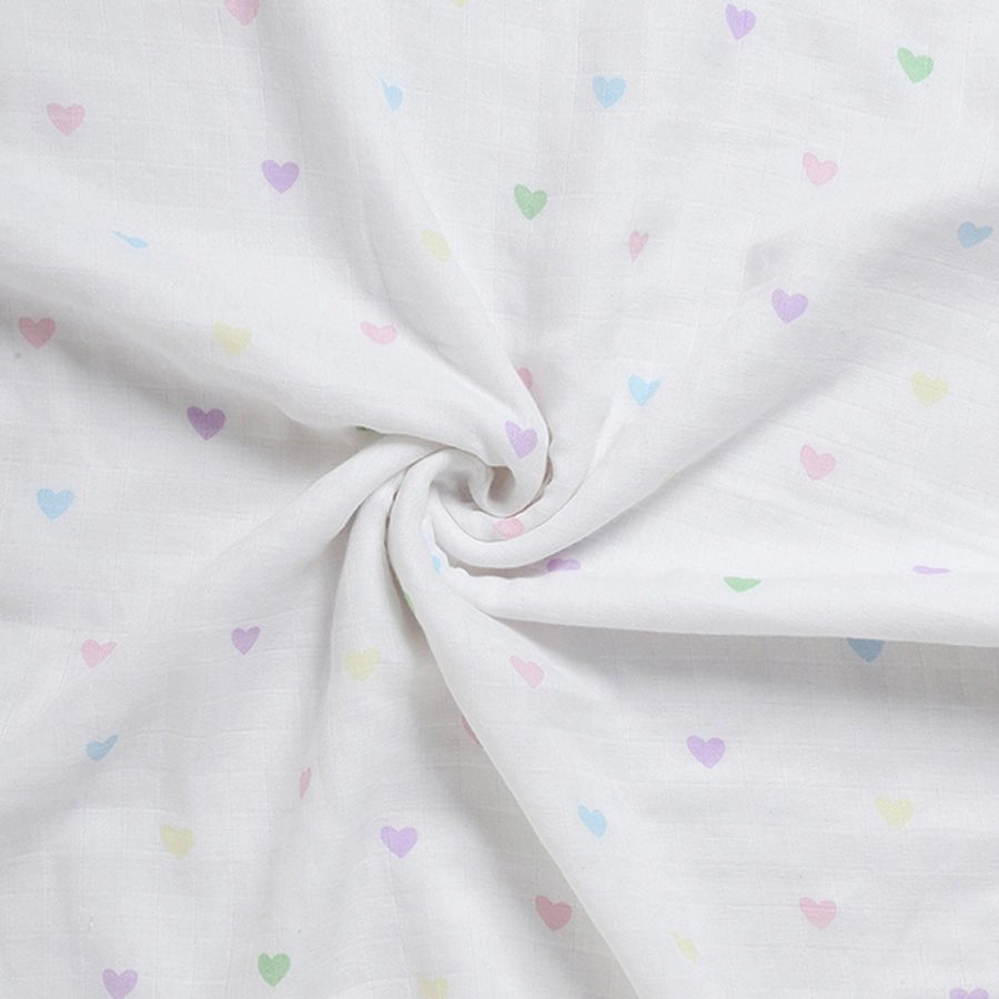 Bonjour Heart Print Hooded Towel Hooded Towel 8