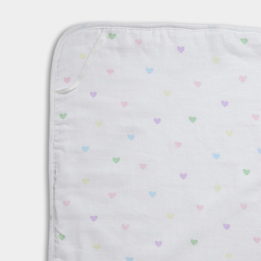 Bonjour Heart Print Hooded Towel Hooded Towel 6