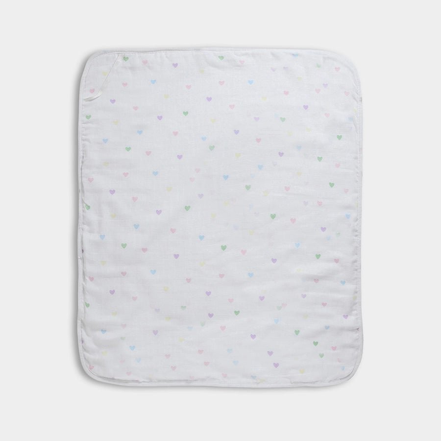 Bonjour Heart Print Hooded Towel Hooded Towel 3