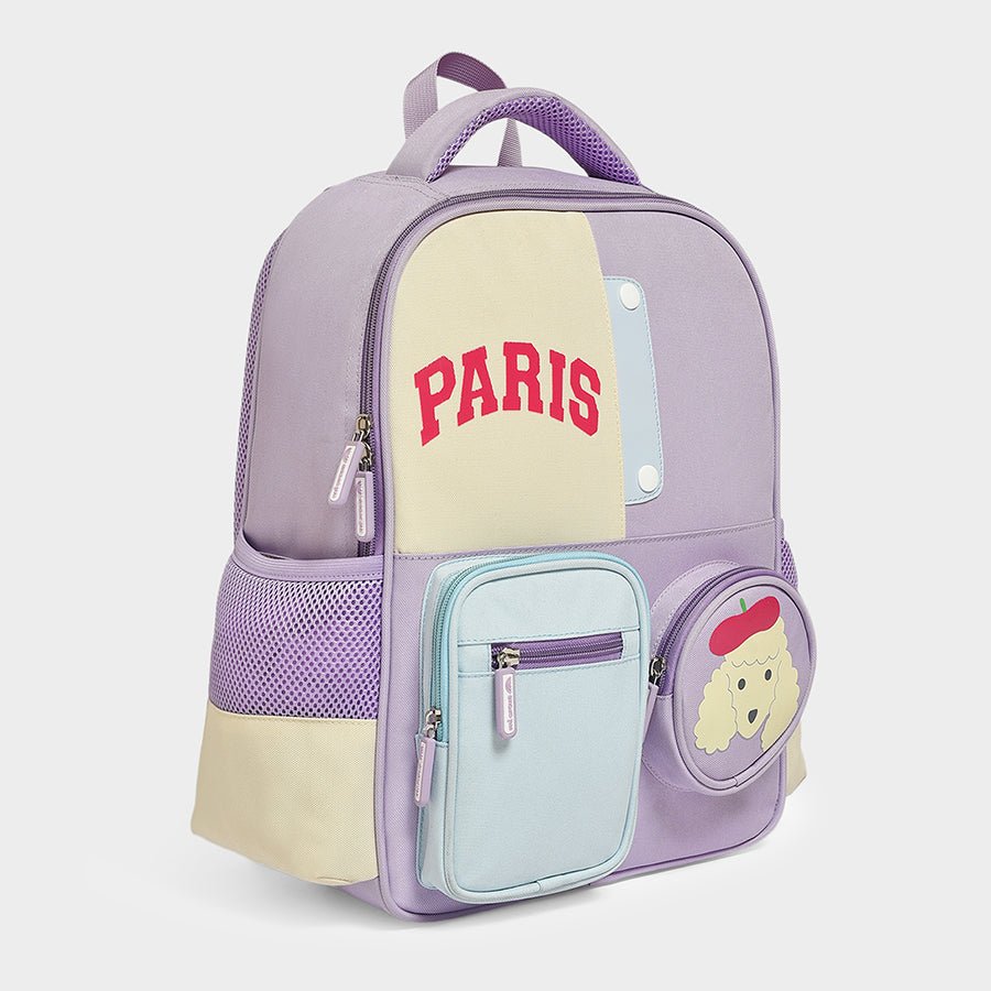 Bonjour Lavender School Bag Backpack 7