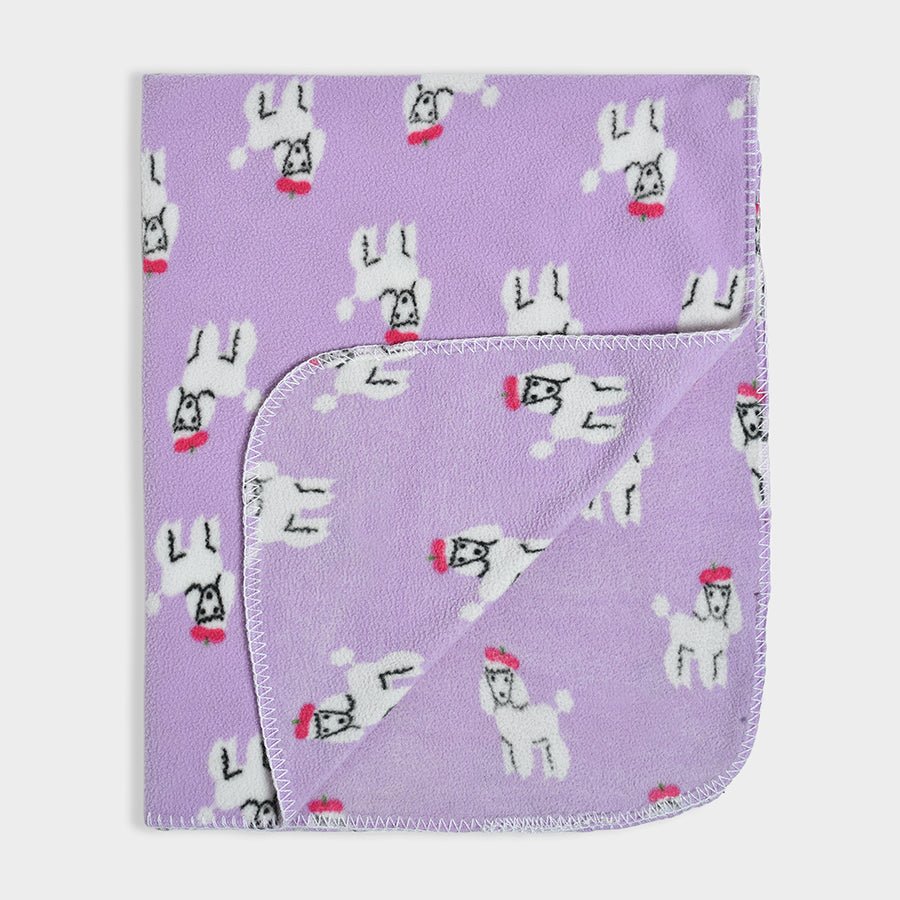 Bonjour Micro Fleece Blanket Lavender Blanket 4