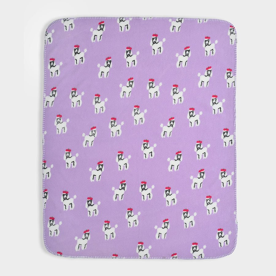 Bonjour Micro Fleece Blanket Lavender Blanket 2