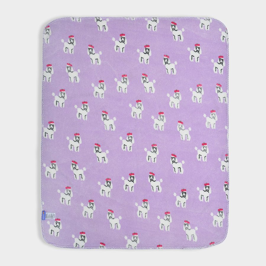 Bonjour Micro Fleece Blanket Lavender Blanket 3