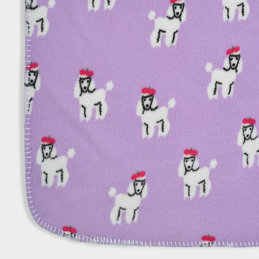 Bonjour Micro Fleece Blanket Lavender Blanket 8