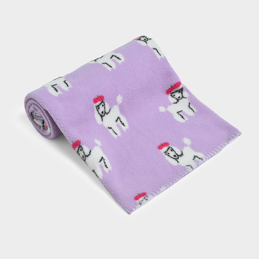 Bonjour Micro Fleece Blanket Lavender Blanket 1