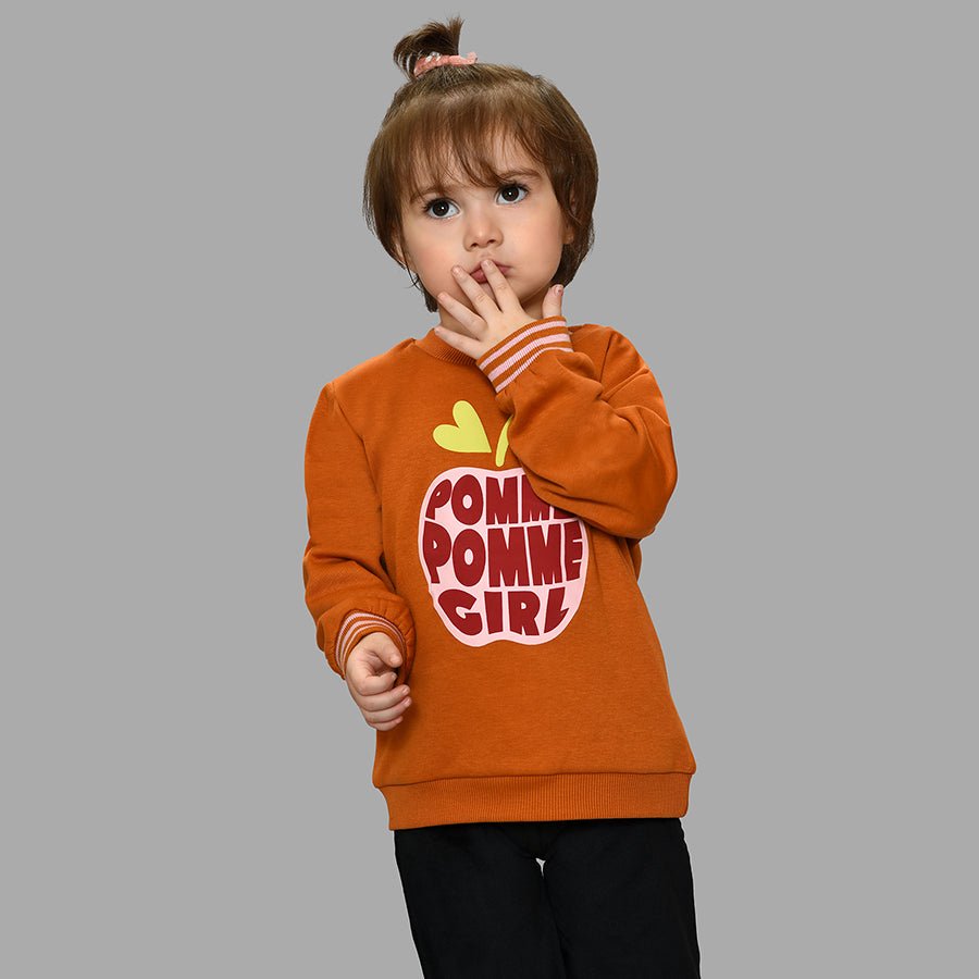 Bonjour Pomme Puff Print Sweatshirt Sweatshirt 9