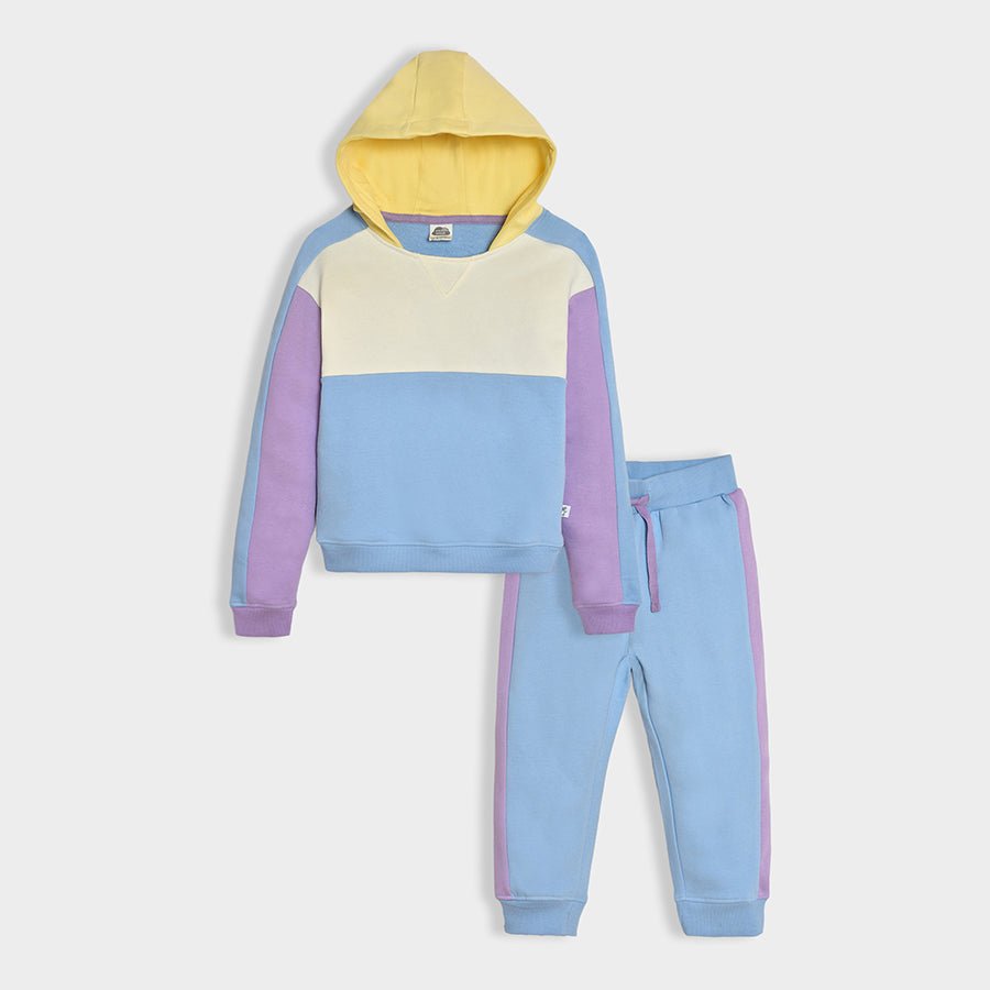 Bonjour Showy Color Block Co - Ord Set Sweatshirt - Jogger Set 1