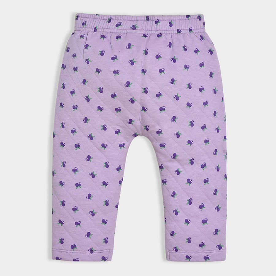 Bounjour Lilac Wrapover Top & Pajama Set Wrapover T-Shirt - Pyjama Set 6