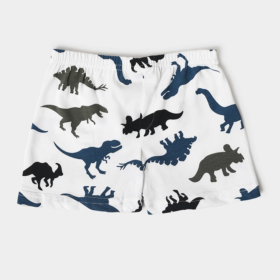 Boys Dino Print Shorts and Vest Set Shorts - Vest Set 8