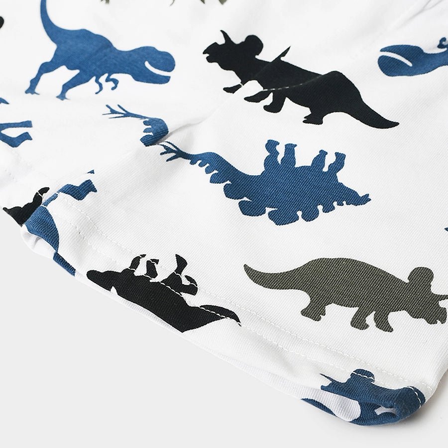 Boys Dino Print Shorts and Vest Set Shorts - Vest Set 13